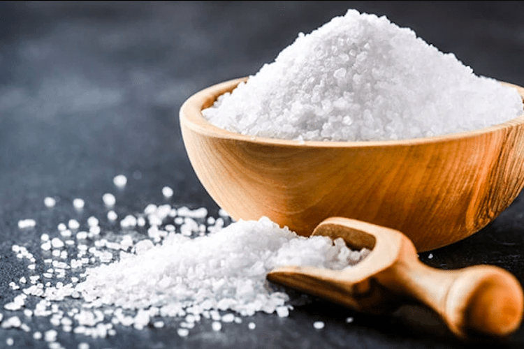 iodized salt to be mixed in small amounts in dog food