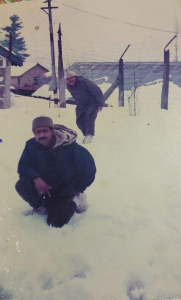 my father in olive green
